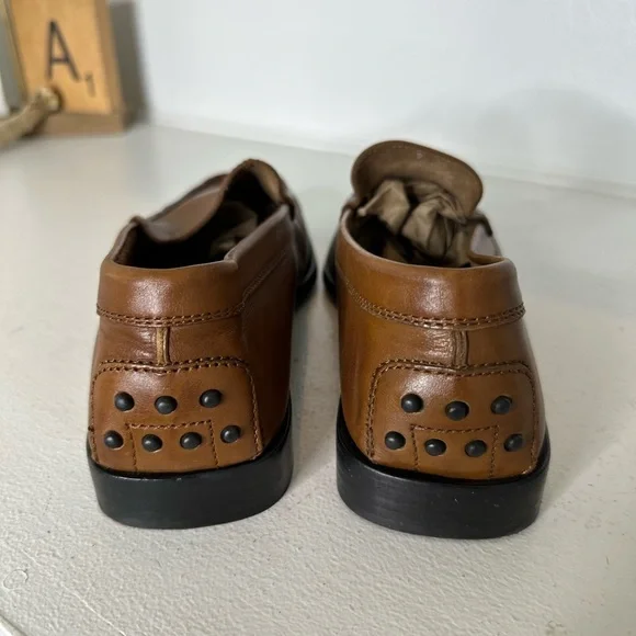 Tod’s Men’s Leather Loafers Tan Slip-On Quiet Luxury Size 8.5 US Made in Italy - Picture 6 of 10